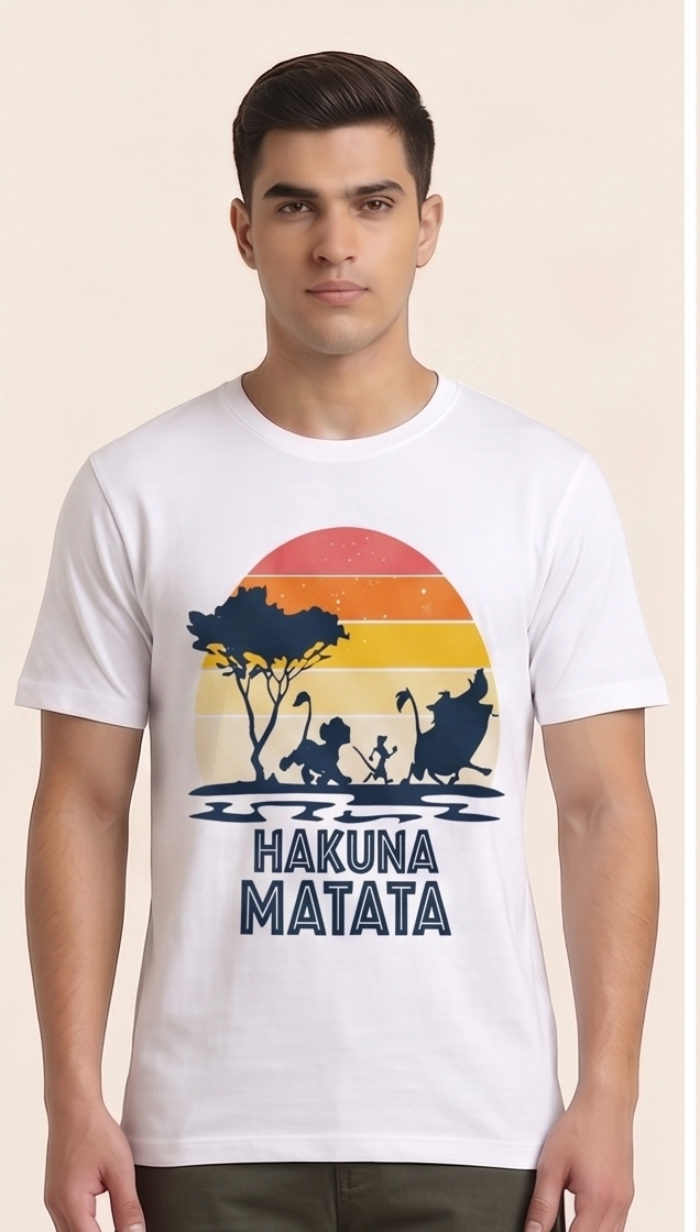 Lion King Graphic Printed Tee - Premium Cotton T-shirt