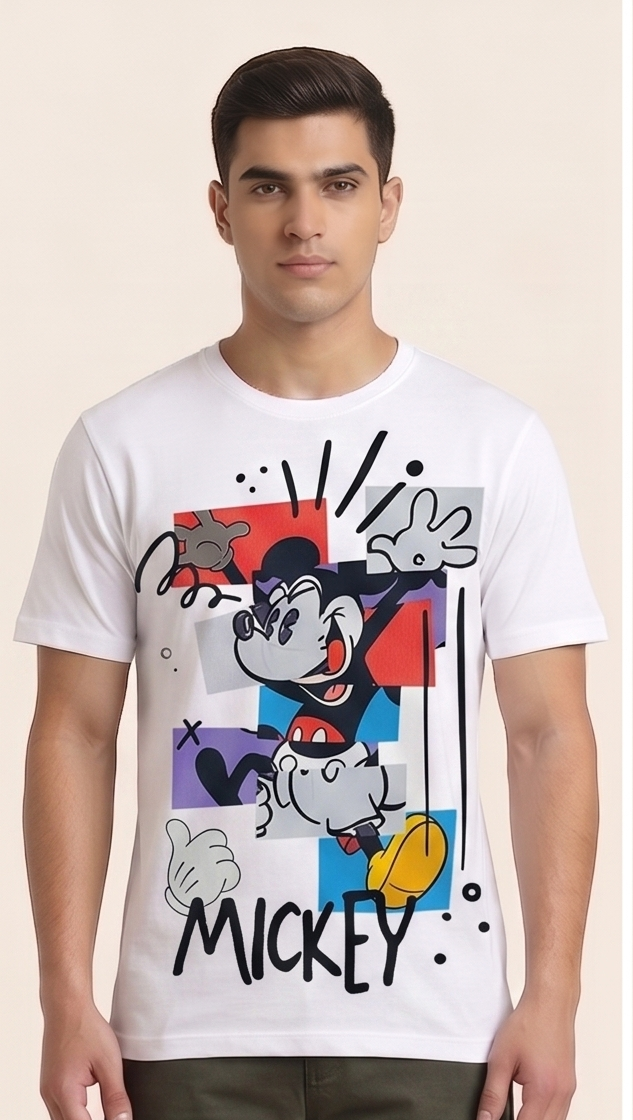 Mickey Mouse Graphic Tee - Premium Cotton T-shirt